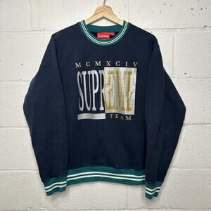 Supreme Team Pullover Crewneck “Navy” FW17
